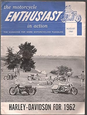 Enthusiast 8/1961-Harley Davidson-pix-info-large format-VG
