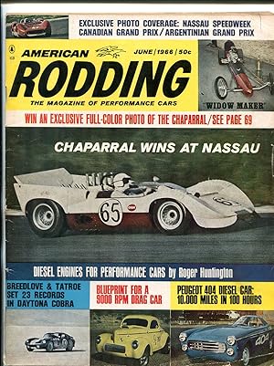 American Rodding June 1966- Chaparral- Breedlove Bonneville VG