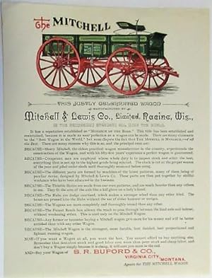 THE MITCHELL. THIS JUSTLY CELEBRATED WAGON MANUFACTURED BY MITCHELL & LEWIS CO., LIMITED, RACINE,...