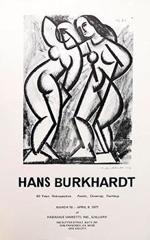 Poster for " Hans Burkhardt, 50 Years Retrospective"