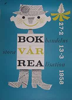 Bok handelns storavar Realisation. 27/2-13/3, 1958 (Exhibition Poster).