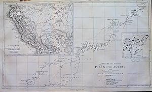1867 Map of the Purus and Aquiry Rivers after Surveys by W. Chandless, 1864 & 1865. Based on the ...