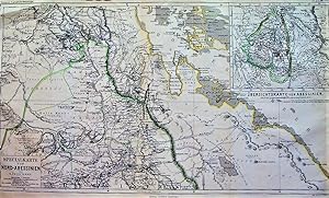 1867 Special Map of North Abyssinia by A. Petermann. With an inset that is an Overview Map of Aby...