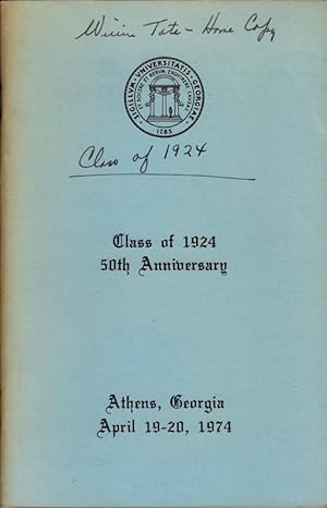 The University of Georgia Alumni Society Class of 1924 50th Anniversary