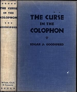 The Curse in the Colophon (SIGNED BIBLIOMYSTERY)