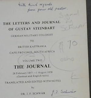 The Letters and Journal of Gustav Steinbart: Volume Two