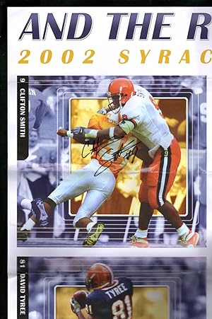 And the Rush Goes On - Vintage 2002 Large (35x24) Poster, Syracuse University Football, Signed by...