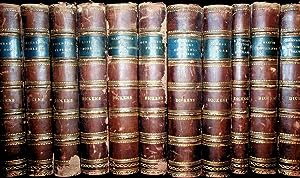 The Charles Dickens Edition. in 21 volumes. Hier nur 14 Bände von 21 in 11 Halblederbänden der Ze...