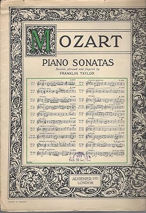 Mozart Piano Sonatas ( Sheet Music )