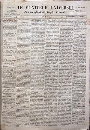 Le Moniteur universel. Journal officiel de l'Empire francais. July 1st 1865 - Dec 31st 1865.