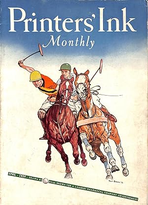 Printers' Ink Monthly April 1934 w/ Paul Brown Polo Cover