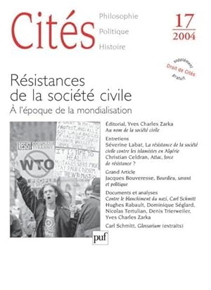 REVUE CITES n.17 : résistance de la société civile ; à l'époque de la mondialisation (édition 2004)