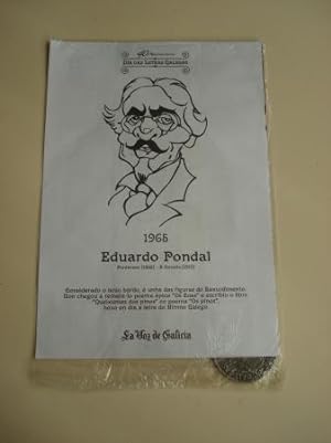 Eduardo Pondal / Francisco Añón. Medalla conmemorativa 40 aniversario Día das Letras Galegas. Col...