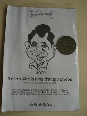 Antón Avilés de Taramancos. Medalla conmemorativa 40 aniversario Día das Letras Galegas. Colecció...