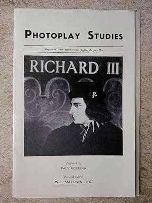 Photoplay Studies: Richard III