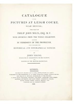 Catalogue of the Pictures at Leigh Court, near Bristol. with Etchings from the whole Collection.a...