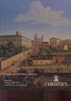 Christies 1993 Important Old Master Pictures