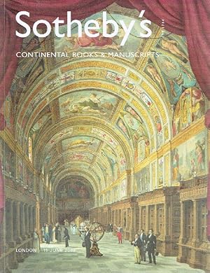 Sothebys June 2002 Continental Books and Manuscripts