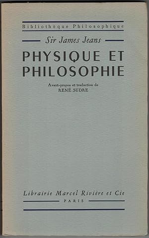 Physique et philosophie. Avant-propos et traduction de René Sudre.
