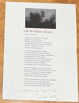[HOLIDAY CARD]: "At the Winter Solstice"
