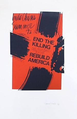 Poster: Indo China Summer '72 - End The Killing - Call Resistance PE-5-1350 - Rebuild America