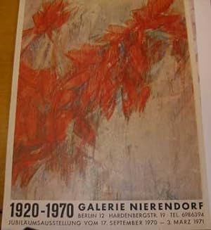 Exhibition Poster for Galerie Nierendorf. Jubiläumsausstellung, 1920-1970