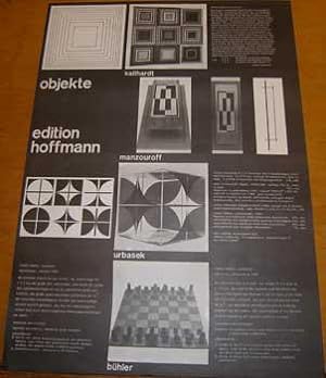Objekte. Edition Hoffmann. (Original Plakat/Poster)