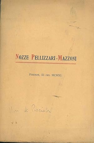 Alla Silvia Mazzoni nel giorno delle sue nozze col prof. Achille Pellizzari queste poche rime con...