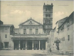 Fotografia di Ernesto Richter, stampata su cartoncino della chiesa di S. Cecilia in Trastevere di...