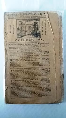 The Gentleman's Magazine October 1813 Vol LXXXIII Part II No. IV Vol VI New Series