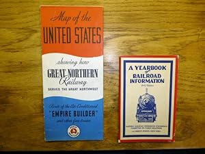 Two item listing - Map of the United States Showing How Great Northern Railway Serves the Great N...