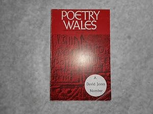 Poetry Wales Winter 1972 Volume 8 Number 3. A DAVID JONES Number