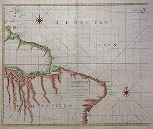 A Chart of the Coast of Brazil and Guiana in America: with Part of the Caribbe Islands