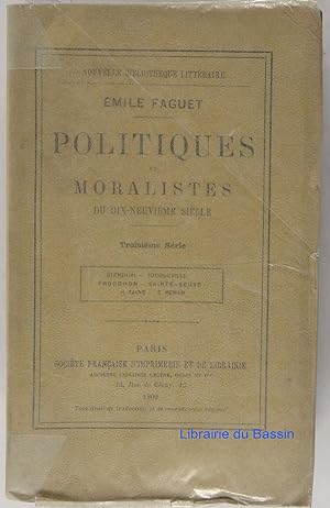 Politiques et moralistes du dix-neuvième siècle Troisième Série