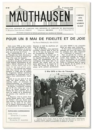 Mauthausen: Bulletin Intérieur de l'Amicale des Déportés et Familles de Mauthausen, no. 181, juil...