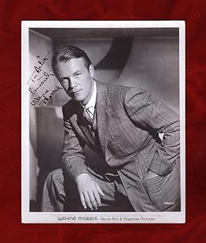 Wayne Morris, Cinema Actor & World War II Fighter Ace - Signed Movie-Promo Photo (1938) and Separ...