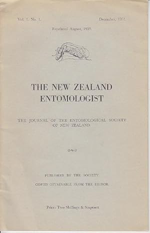 The New Zealand Entomologist. The Journal of the Entomological Society of New Zealand - 10 Issues...