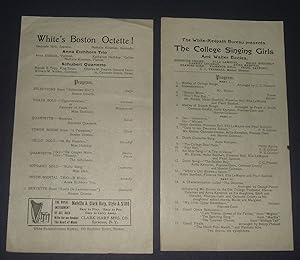White's Boston Octette and The College Singing Girls Programs