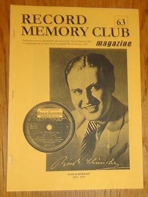 Record Memory Club Magazine, n°63