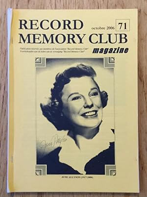 Record Memory Club Magazine, n°71