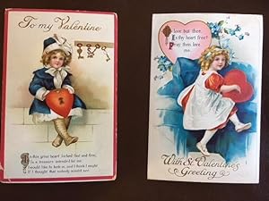 Valentine Post Cards--Set of 2