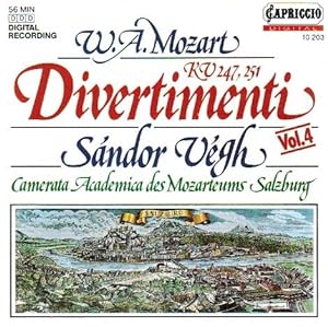 Mozart : Divertimento F-Dur / in F major KV 247 u. Divertimento D-dur / in D major KV 251 Sándor ...