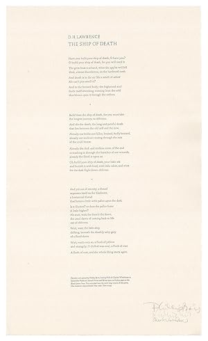 The Ship of Death [Broadside]