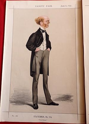"Tom Brown". Vanity Fair Print. No 114. Author and MP.