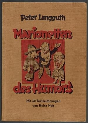 Marionetten des Humors. Allerlei Gereimtes und Ungereimtes zum Lachen. Titelblatt und 60 Textzeic...