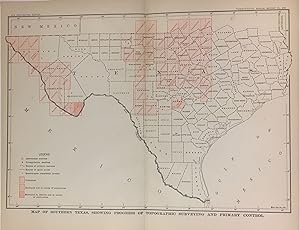 Map of Southern Texas, Showing Progress of Topographic Surveying and Primary Control