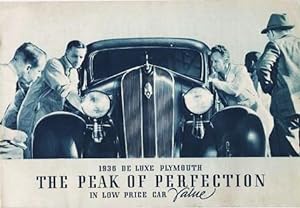 1936 DE LUXE PLYMOUTH: The Peak of Perfection in Low Price Car Value