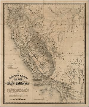 Britton & Rey's Map of the State of California