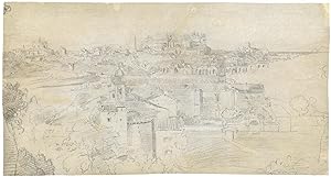 Rom, Blick von den Caracallathermen auf San Giovanni in Laterano, 1824/25.