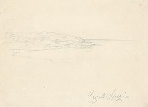 Küste bei La Spezia, um 1840.